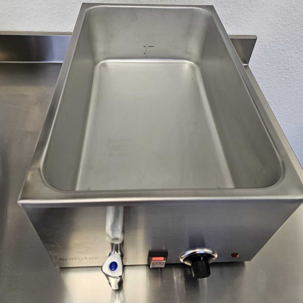 Bain Marie 338 x 600 x 243 mm mit Ablasshahn